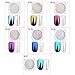 Nail Art Mermaid Powder,LilyAngel 7 Pack Pearl Powder Mirror Effect Chrome Nail Powder Metallic Nail Manicure Pigment