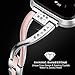 Wearlizer Metal Replacement for Versa/Versa 2 /Versa Lite/Versa SE Bands for Women Rose Gold Silver Black Small Large (Pink+Silver)