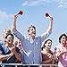 Windy City Novelties 12-Pack 7” Mini Hand Clappers – Loud Plastic Noisemakers for Sports Games, Pep Rallies, Tailgates, and Team Spirit Events - Red/Black