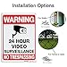 Video Surveillance Sign, MOLAER 3-Pack No Trespassing Signs, 10