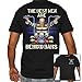Biker Life USA Men's Real Men are Behind Bars Biker T-Shirt