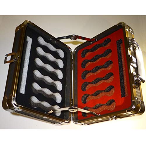 Deluxe TurboHarp Harmonica Case (Red and Black)
