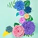 Jetec 2 Sets Rose and Peony Paper Flower Template Kit, Instruction Included, DIY Your Own Wall Backdrop Decoration Photo Booth Paper Flower Decoration, Make All Size Rose Peony Flower, Totally 23 Pcs