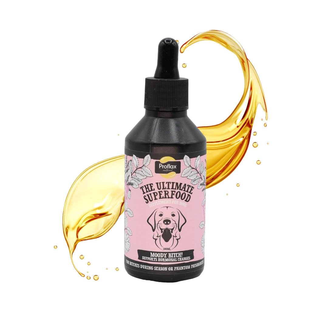 Proflax Moody Bitch Hormone Balance Support for Female Dogs – Seasonal, Phantom Pregnancy & Emotional Care