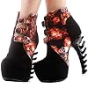 SHOW-STORY-Black-Skull-in-Fire-Strappy-Buckle-High-top-Bone-High-Heel-Platform-Ankle-BootsLF80664