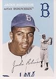 Jackie Robinson 2012 Topps Archives Baseball Series Mint Card #39 Picturing This Hall of Famer in His White Brooklyn Dodgers Uniform. Great Looking Card Based Upon the Original 1954 Topps Design! Shipped in a Protective Screwdown Holder!