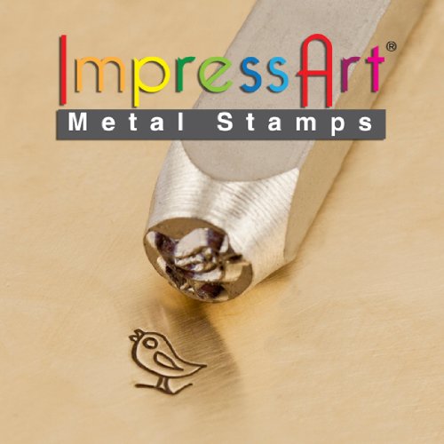 Impressart design stamps, 6mm, song bird, 1-pack