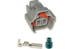 Ballenger Motorsports - 2 way Connector Plug (Male) Kit Compatible with Nippon Denso Type Injector