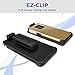 Samsung Galaxy S7, Encased® ToughSHIELD Slim Hybrid Case & Belt Clip Holster (Lifetime Guarantee) (Royal Gold)