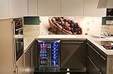 NewAir AWB-360DB 18 Bottle 60 Can Dual Zone Built-In Wine & Beverage Cooler, Stainless Steel/Black