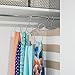 iDesign Classico Metal 8-Loop Scarf Hanger, No Snag Closet Organization Storage Holder for Scarves, Men's Ties, Women's Shawls, Pashminas, Belts, Accessories, Clothes, 13.13