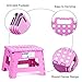 ACSTEP 9 Inch Folding Step Stool - The Lightweight Step Stool is Sturdy and Safe Enough. Opens Easy with One Flip. Great for Kitchen, Bathroom, Bedroom Pink