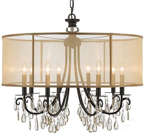 Crystorama Hampton 32" Wide English Bronze Chandelier