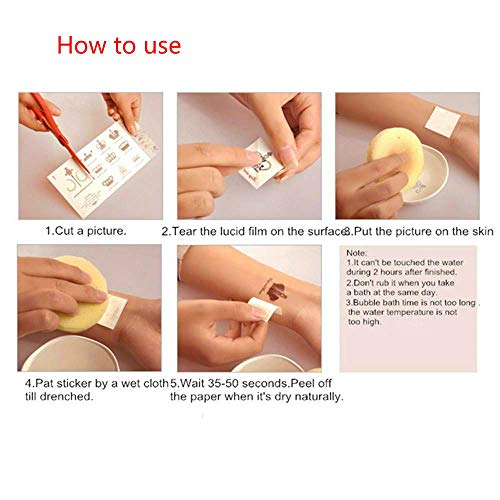 6 Cosplay+Accessory+Waterproof+Tattoos+Stickers