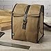 Fit & Fresh Men's Classic Roll Top Insulated Lunch Bag with Ice Pack, Light Brown
