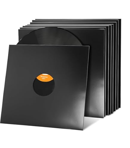 Amazon.com: Facmogu 20PCS 12in Black Paper & Poly Lined Record Inner sleeves  for LP Vinyl Records, 110gsm Paper 33 RPM Record Sleeves, Anti Static Record  Storage Album Covers LP Vinyl Jacket Covers