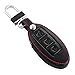 9 moon® Leather Remote Key FOB Keyless Entry Transmitter Case Cover for Nissan 3 Button