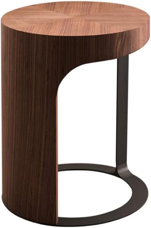 Amazon Com Side Tables Side Table Tea Table Living Room Round Coffee Table Bedroom Sofa Side Balcony Small Tea Table Industrial End Table Coffee Tables Color Brown Size 454550cm Kitchen