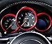3pcs ABS Dashboard Instrument Console Display Cover Ring Trim For Porsche Macan 2014 2015 2016 (Red)