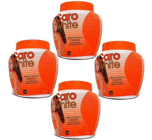 Caro White Lightening Beauty Cream with Carrot Oil 500 Ml - (Pack of 4)