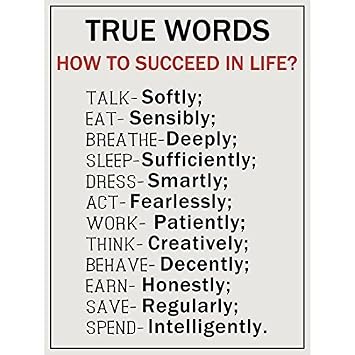 Motivational Zitate Wahre Worte Wie Erfolgreich Zu Leben Poster