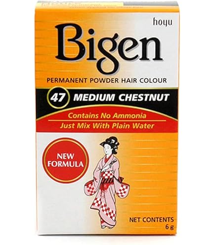 Amazon.com : Bigen Powder Hair Color #47 Medium Chestnut, 0.21