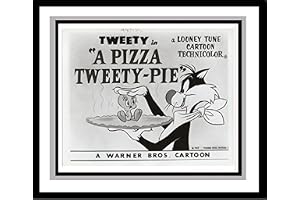 Tweety Pie and Sylvester the Cat in "A Pizza Tweety Pie" Studio Lobby Card Publicity Still - Warner Brothers