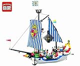 Enlighten Building Block Royal Pirate Ship c/w 6 Figures 310pcs (Without Original Packing Box)