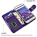 Motorola Moto G (3rd Gen) Case, Moto G3 Case, Style4U Premium PU Leather Stand Wallet Case with ID Credit Card/Cash Slots for Motorola Moto G (3rd Generation) / Moto G3 + 1 Stylus [Purple]
