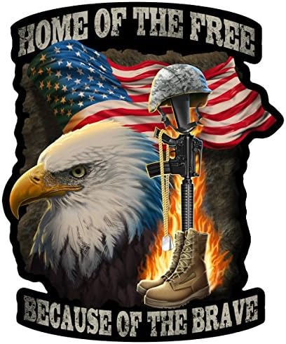 Hero Giveaways Home of the Free 6" Decal - 10 Pack