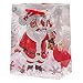 12 Pack Elegant Glitter Christmas Gift Bags in Assorted Designs & Sizes! 4 Designs in 3 sizes each- Small, Medium & Large by Gift Boutique