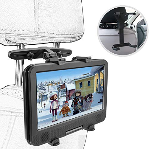 Car Headrest Tablet Mount Holder, ieGeek 360° Adjustable Car Back Seat Mount Holder for Portable Tablets/DVD Player, 7-12 inch Samsung Galaxy Tab A/E, iPad Pro 10.5/9.7 / Air 2 / Mini 4