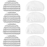 VacuumPal 8PK Washable Mopping & Scrubbing Pads Replacement for Bissell Powerfresh 1940 1440 1544 Series Model 1544A, 2075A, 1440, 1940W,19404, Deluxe 1806, 1940A, 5938, 19408, 1940Q, 1940W Steam Mop