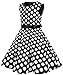MUADRESS Girls Sleeveless O-Neck Audrey 1950s Vintage Swing Princess Party Dress