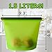 4-PACK LARGE 50OZ Reusable Silicone Food Storage Bag ECO-Friendly, Airtight, Leak Proof, Heat Resistance Bags. Cooking Bag for Fruits, Vegetables, Meat, Lunch, Sandwich, Microwave & Dishwasher Safe