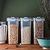 Cereal-Storage-Containers--3Pcs-Set-Plastic-Food-Storage-Containers--Practical-Cereal-Dispenser--Food-Grade-and-BPA-Free--Durable-and-Easy-to-Use--Ideal-for-Cornflakes-Flour-Storage nuovva Cereal Storage Containers – 3Pcs Set Plastic Food Storage Containers – Practical Cereal Dispenser – Food Grade…