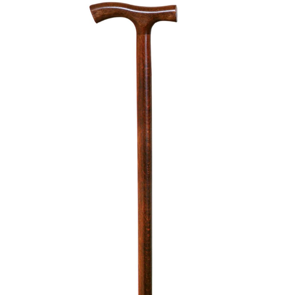 Debonaire Brown Beechwood Walking Stick - Wooden Fritz - Walking Sticks for Men and Women