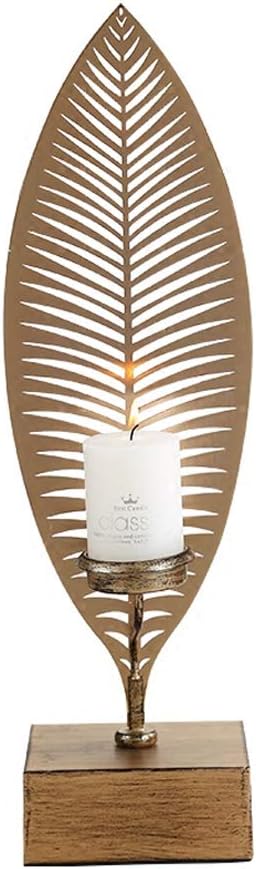 Gfbyq Candelabras，Brass Gold Candlestick Candle Stand Holder Candlelight Dinner Decoration (Size : M)