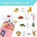 [Upgraded Version] USB Juicer Cup by BHUATO, Portable Juice Blender, Household Fruit Mixer - Six Blades in 3D, 380ml Fruit Mixing Machine for Superb Mixing (Pink)…