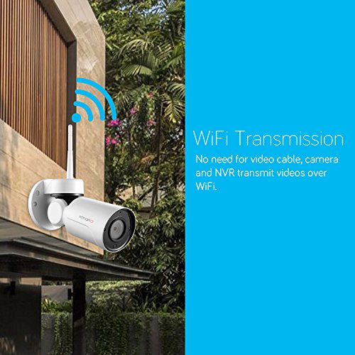 [PTZ & Built-in Mic] xmartO Add-on 960p HD Wireless Pan Tilt Outdoor Security IP Camera Audio, 180° Pan 55° Tilt Remote Control, 80ft IR Night Vision, 6mm Lens, 4X Digital Zoom - Thumbnail 5