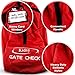 Car Seat Travel Bag Heavy Duty Gate Check Bag for Air Travel, Carry Your Child's Car Seat Without Struggling, Premium QualityBallistic Nylon for Extra Durability Red