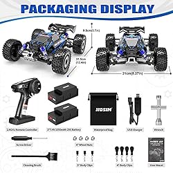 Hosim 1:16 60+KMH 4WD Brushless RC Car, Remote