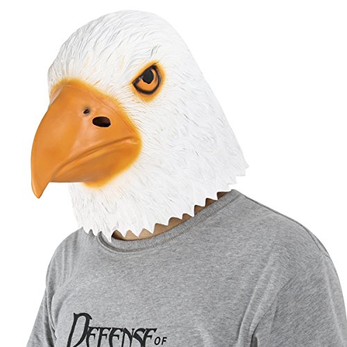 Novelty Latex Rubber Creepy Funny Eagle Head Mask Halloween Party Costume Decorations