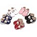 Enteer Baby Girls' Retro Leather Button Mary Jane Shoes
