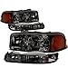 For GMC Sierra/Yukon GMT800 4Pcs Smoked Lens Amber Corner Headlight+Bumper Light