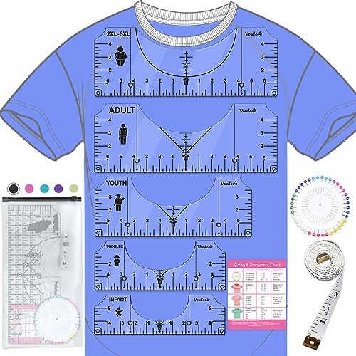 Tshirt Ruler Guide Vinyl Alignment, Shirt Measurement Tool