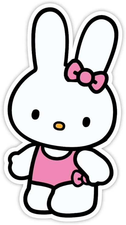 HELLO KITTY BUNNY sticker decal 