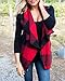 Nulibenna Womens Casual Lapel Open Front Sleeveless Plaid Vest Cardigan Coat with Pocket Outwear