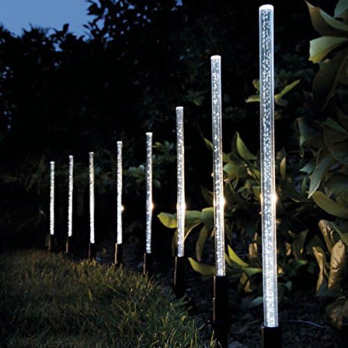 Solar Power Acrylic Bubble White LED Light Garden Lawn Landscape Decorative Lamp