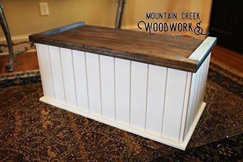 The Tucker Chest - Rustic White Georgia Pine Storage / Toy / Hope Chest, Trunk by Mountain Creek Woodworks
